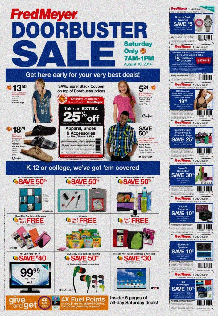 Aug 16th Doorbuster Sale -1 DAY Sale- @ Fred Meyer1