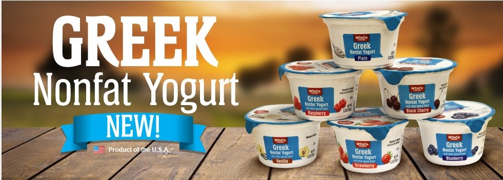 FREE Greek Yogurt(Winco brand) @ Winco