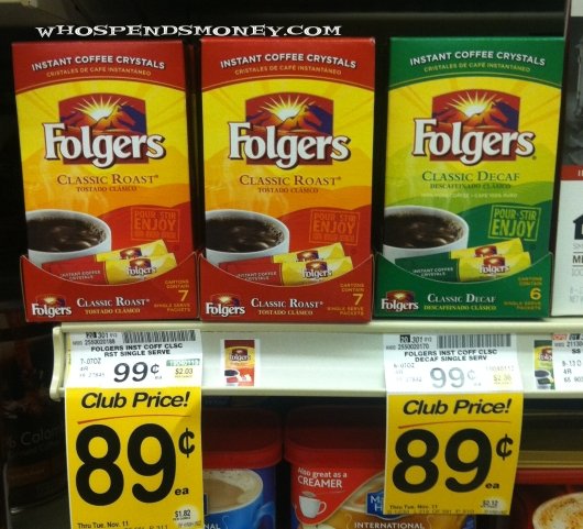 FREE Folgers Instant Coffee Packets @ Safeway