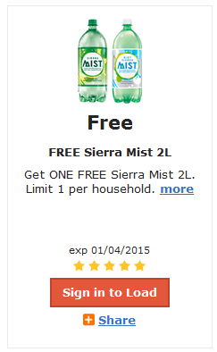 FREE Sierra Mist 2liter –LOAD TODAY @ Fred Meyer/QFC