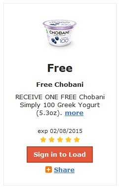 FREE Chobani Greek Yogurt –LOAD TODAY @ Fred Meyer/QFC