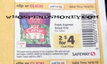 $1 Fresh Express Salad Kits @ Safeway(Starting 9/30)