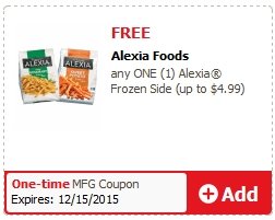FREE Alexia Frozen Side Product @ Safeway
