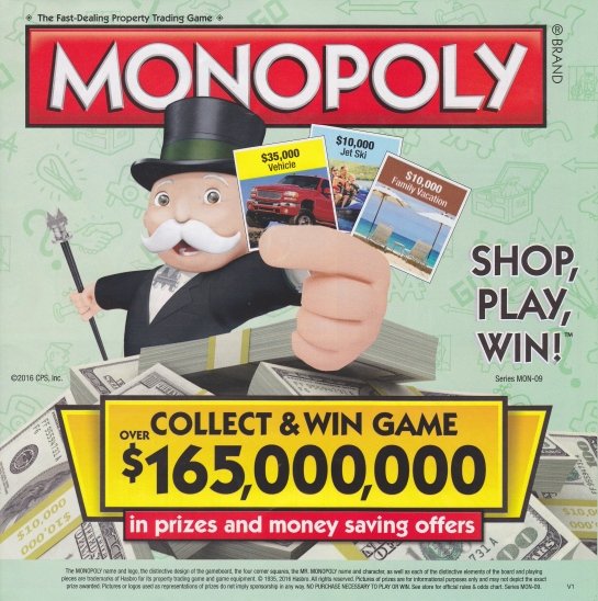 New Monopoly Promo Starting Feb 3th - May 3th 2016 @ Safeway AND Albertsons!!