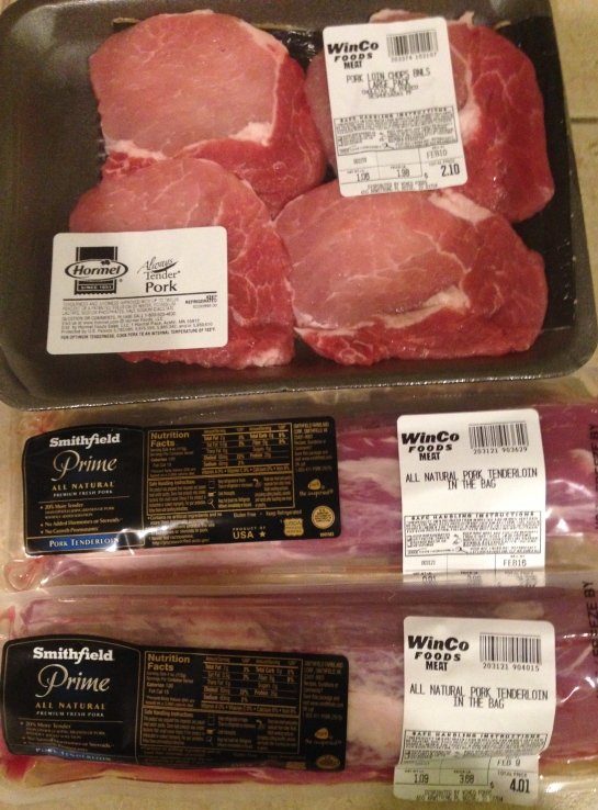 Cheap/Super Cheap Fresh Pork Items @ Winco