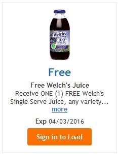 FREE Welch’s Single Serve Juice – LOAD TODAY @ Fred Meyer/QFC