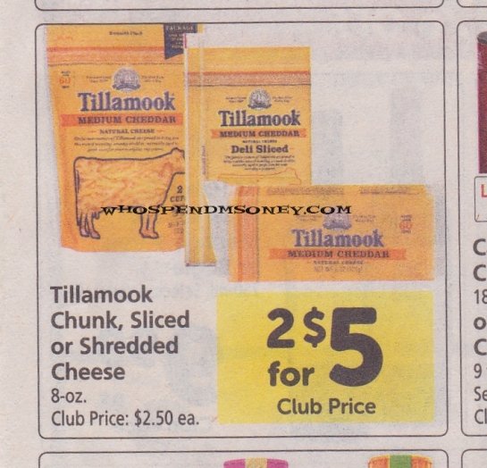 $1 Tillamook Sliced Cheese @ Safeway (Starting 4/6/16)
