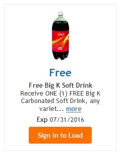 FREE Big K 2liter Soda– LOAD TODAY @ Fred Meyer/QFC