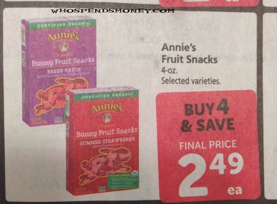 FREE/Cheap Annie's Organic Products @ Safeway (starting 8/3/16)