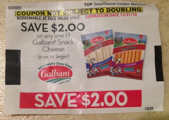 $1.50 Galbani String or Snack Cheeses 12 pks @ Fred Meyer