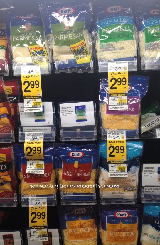 $0.74 Kraft Shredded Cheese & Cheese Singles @ Safeway (Ending 12/27/16)