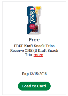 FREE Kraft Snack Trio – LOAD TODAY @ Fred Meyer/QFC
