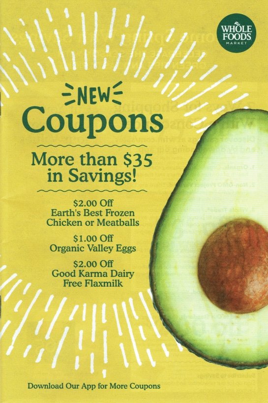 Whole Foods March 2017 'The Whole Deal' Coupon Booklet