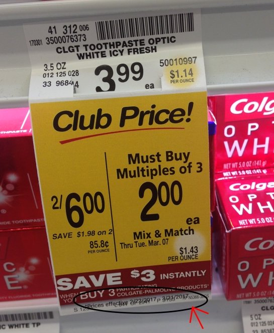 $0.50 Colgate Total or Optic White Toothpaste 5.0oz @ Safeway