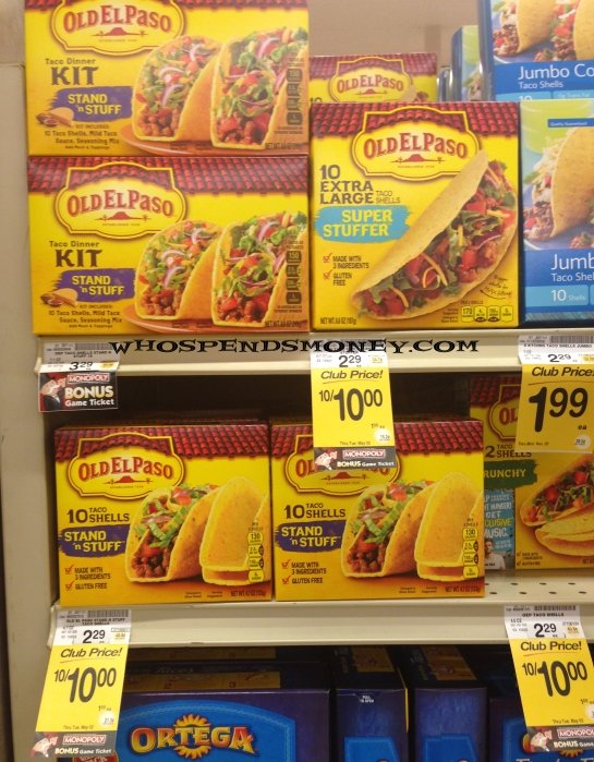 $0.25 Old El Paso Taco Shells and Refried Beans @ Safeway