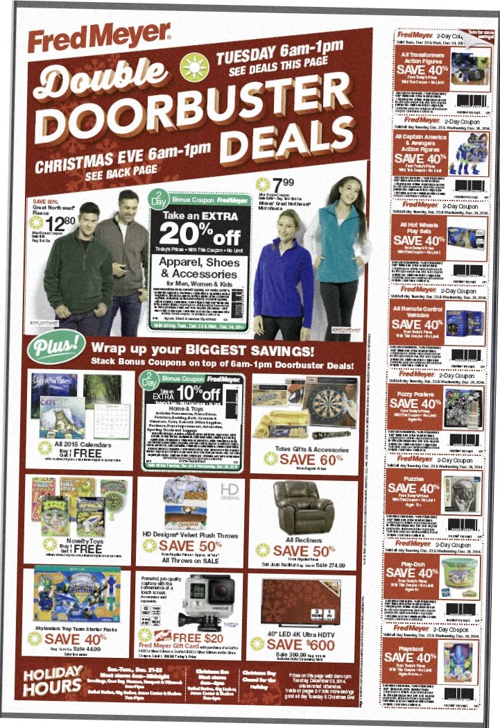 2 Day Doorbuster Sale Dec 23 and 24 Fred Meyer
